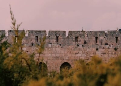 Murallas de la ciudad antigua de Jerusalén.